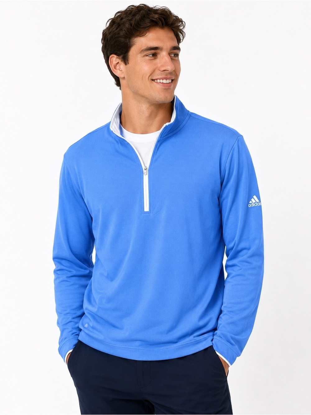 Adidas Golf AEROREADY 1/4 Zip Pullover Blue Fusion Men’s Medium NWT